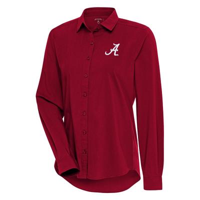 Alabama Antigua Women's Flight Solid Dress Shirt