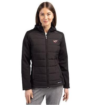 Virginia Tech Cutter & Buck Women's Evoke Hybrid Jacket