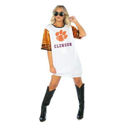 Clemson Gameday Couture Full Sequin Jersey Dress