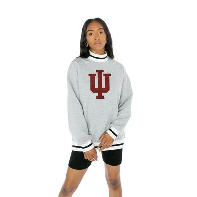Indiana Gameday Couture Vintage Turtleneck Fleece Pullover