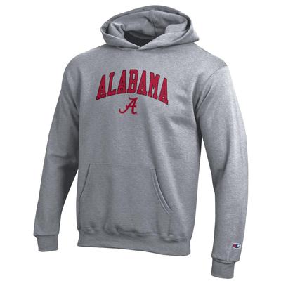 Alabama Champion YOUTH Wordmark Over Logo Hoodie
