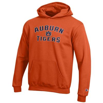Auburn Champion YOUTH Stacked Logo Hoodie