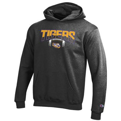 LSU Champion YOUTH Split Color Over Laces Hoodie