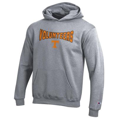 Tennessee Champion YOUTH Wordmark Over Logo Hoodie