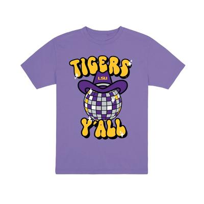 LSU Uscape Disco Y'all Garment Dyed Tee