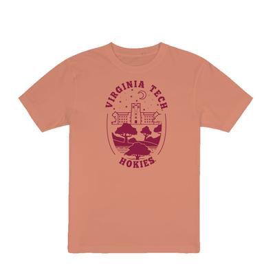 Virginia Tech Uscape New Starry Garment Dyed Tee