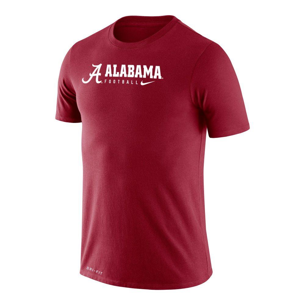 Bama | Alabama Nike Dri-Fit Legend Logo Wordmark Football Tee | Alumni Hall