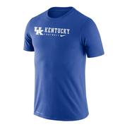  Kentucky Nike Dri- Fit Legend Logo Wordmark Football Tee