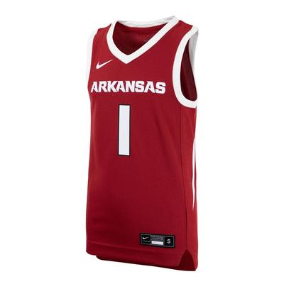 Arkansas Nike YOUTH Basketball Replica #1 Jersey
