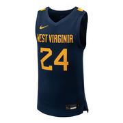  West Virginia Nike Youth Basketball # 24 Jersey