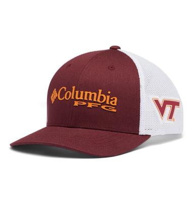 Virginia Tech Columbia YOUTH PFG Mesh Snapback Hat