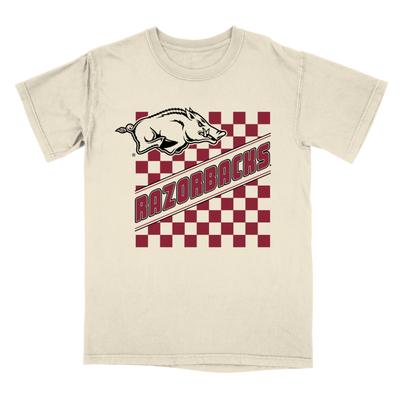 Arkansas B-Unlimited Checkered Comfort Colors Tee