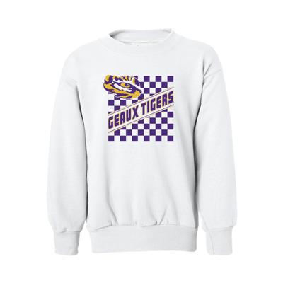 LSU B-Unlimited YOUTH Checkered Sweatshirt