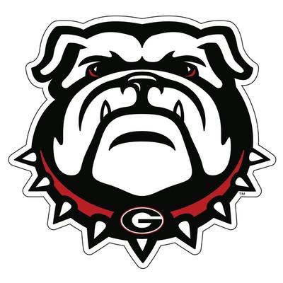Georgia Decal Bulldog Head 12
