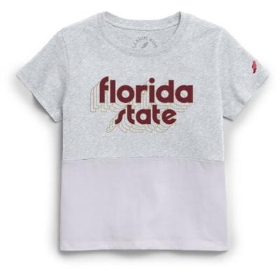 Florida State League YOUTH Retro Shadow Outline Colorblock Tee
