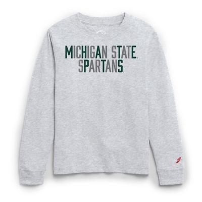 Michigan State League YOUTH Straight Multicolor Tumble Long Sleeve Tee