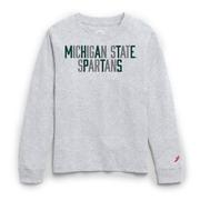  Michigan State League Youth Straight Multicolor Tumble Long Sleeve Tee