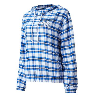 Kentucky College Concepts Women's Sienna Flannel Hooded Top