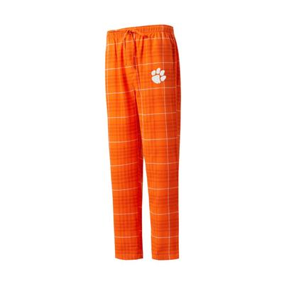 Clemson College Concepts Concord Flannel Pants