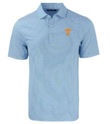Tennessee Cutter & Buck Eco Forge Double Stripe Polo