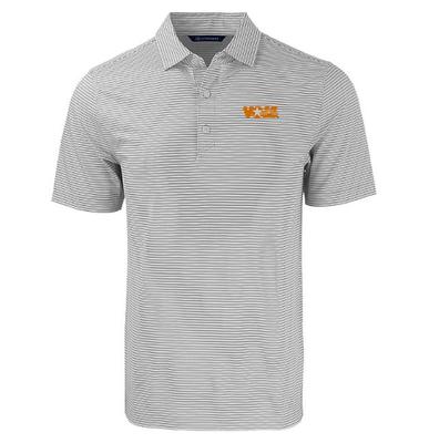Tennessee Cutter & Buck Vol Star Eco Forge Double Stripe Polo