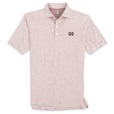 Mississippi State Johnnie-O Seymour Striped Polo
