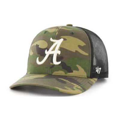 Alabama 47' Brand Camo Trucker Snapback Hat
