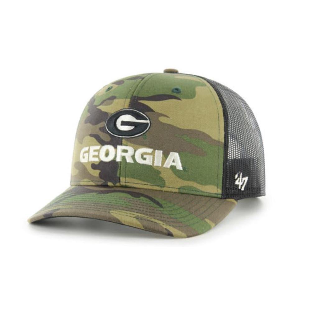 Dawgs, Georgia 47' Brand Camo Trucker Snapback Hat