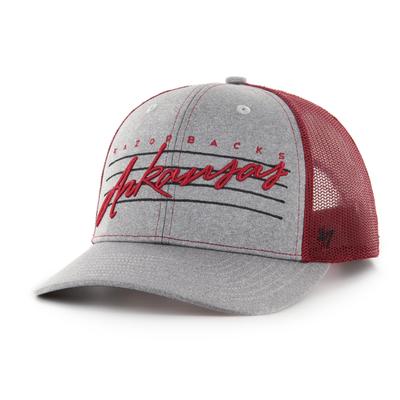 Arkansas 47' Brand Downdraft Trucker Snapback Hat