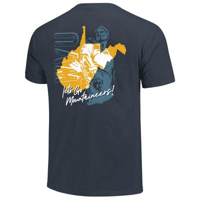 West Virginia Two Tone Mascot State Comfort Colors Tee