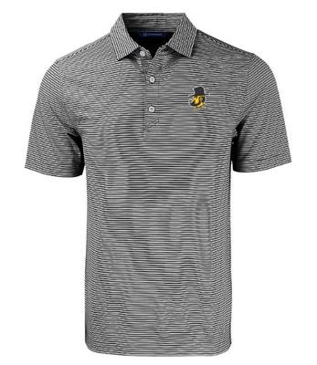 App State Cutter & Buck Yosef Eco Forge Double Stripe Polo