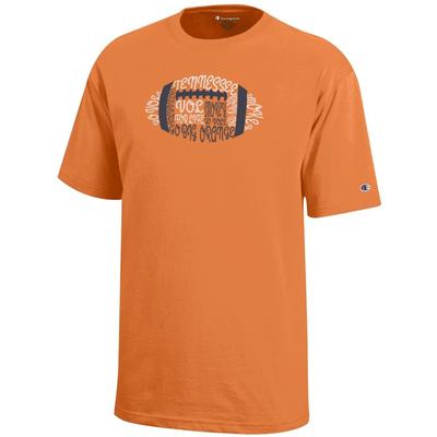 Tennessee Champion YOUTH Football Typeface Tee