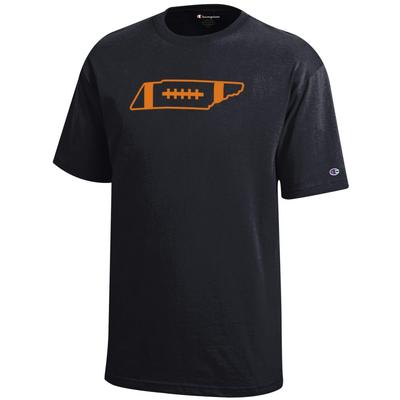 Tennessee Champion YOUTH Dark Mode Football State Tee