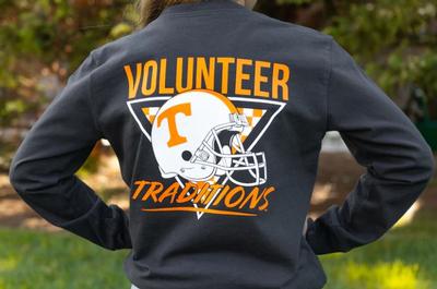 Tennessee Volunteer Traditions YOUTH Throwback Helmet Long Sleeve Tee
