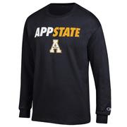  App State Champion Straight Stack Long Sleeve Tee