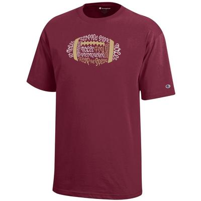 Florida State Champion YOUTH Football Typeface Tee