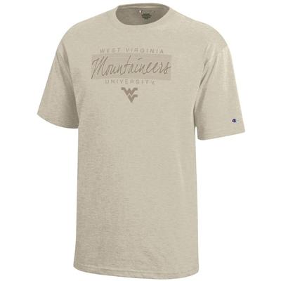 West Virginia Champion YOUTH Tonal Script Stack Tee