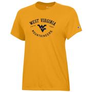  West Virginia Champion Women's Core Arch Logo Tee