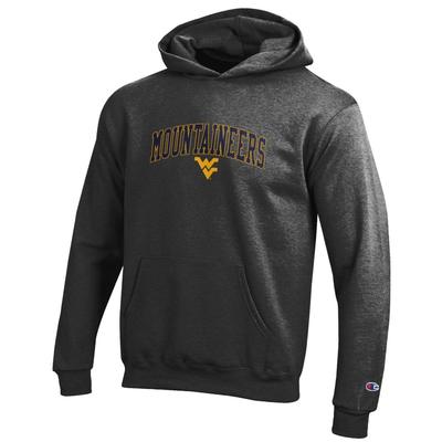 West Virginia Champion YOUTH Arch Over Logo Hoodie