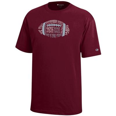Mississippi State Champion YOUTH Football Typeface Tee