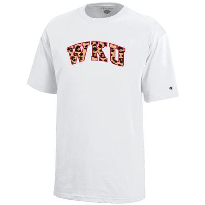 Western Kentucky Champion YOUTH Leopard Print Arch Tee