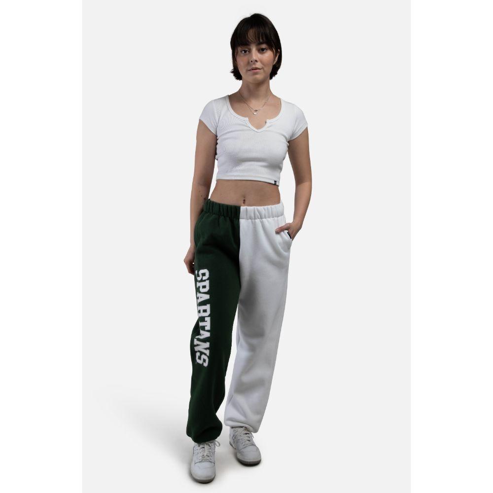 Spartans, Michigan State Hype And Vice Color Block Sweatpants