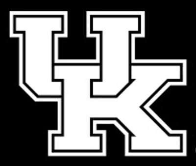 Kentucky White UK Logo Decal 6