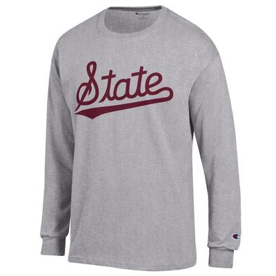 Mississippi State Champion Script Giant Logo Long Sleeve Tee