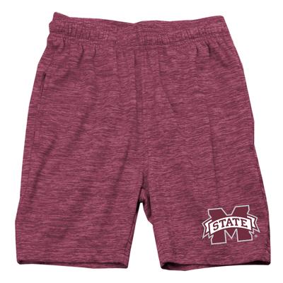 Mississippi State Wes and Willy Kids Cloudy Yarn Short MAROON