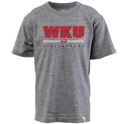 Western Kentucky Wes and Willy Kids Cloudy Yarn Tee