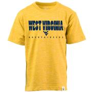  West Virginia Wes And Willy Youth Cloudy Yarn Tee