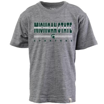 Michigan State Wes and Willy Kids Cloudy Yarn Tee