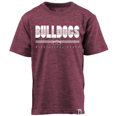 Mississippi State Wes and Willy Kids Cloudy Yarn Tee