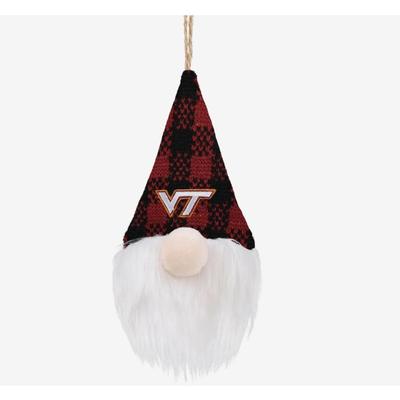 VT Plush Plaid Hat Gnome Ornament